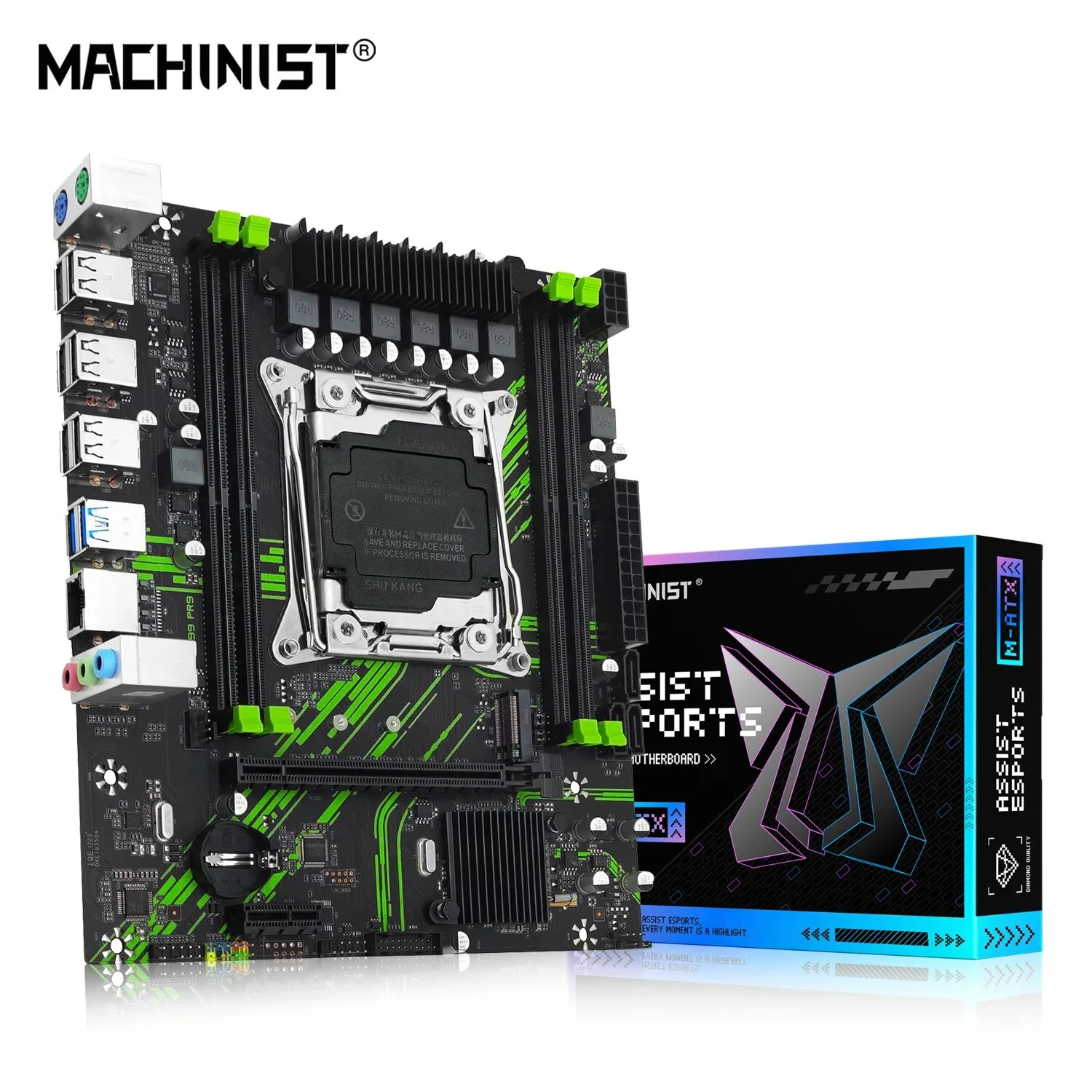 [Taxa Inclusa] Machinist X99 Placa Me Pr9, Suporte Lga 2011 3, Cpu Intel Xeon E5, V3 E V4